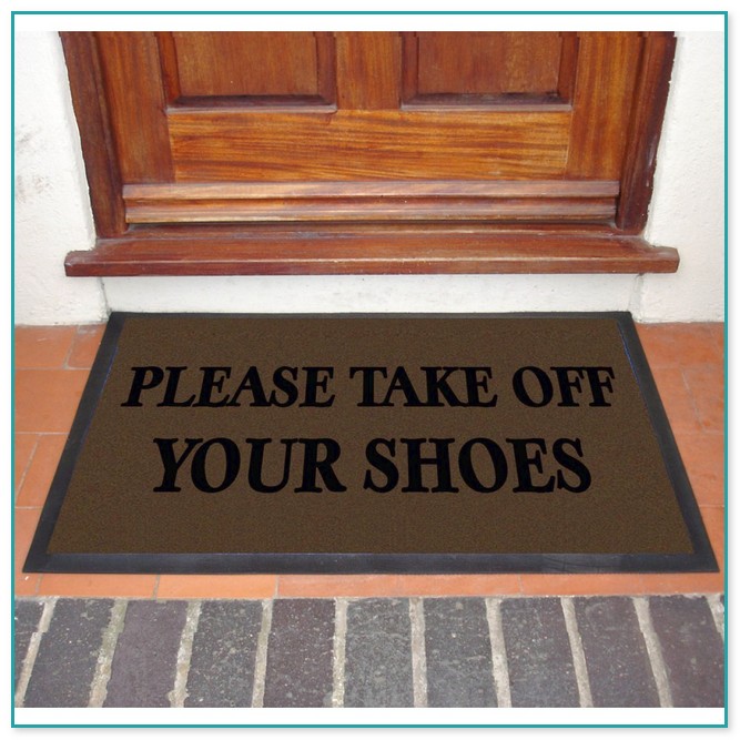 Please Take Your Shoes Off Doormat 2